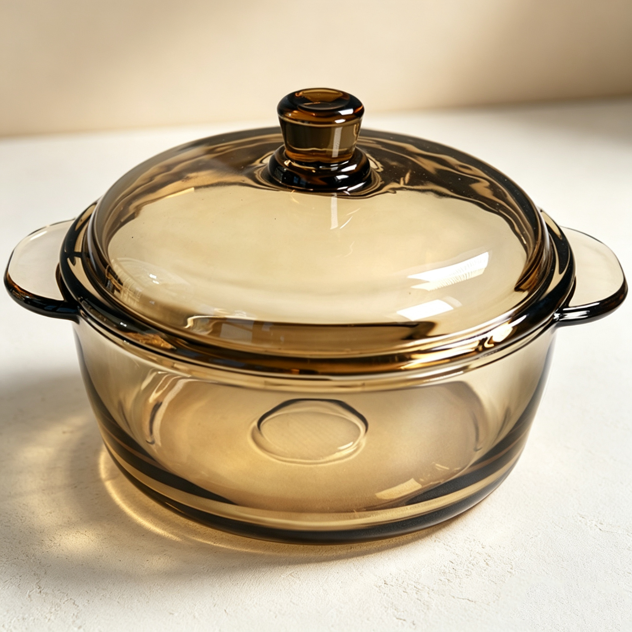 High Borosilicate Amber Glass Casserole With Lid Large Capacity Double Ear Ramen Bowl Multipurpose Salad Serving Bowl Holiday Gift Set Premium Material